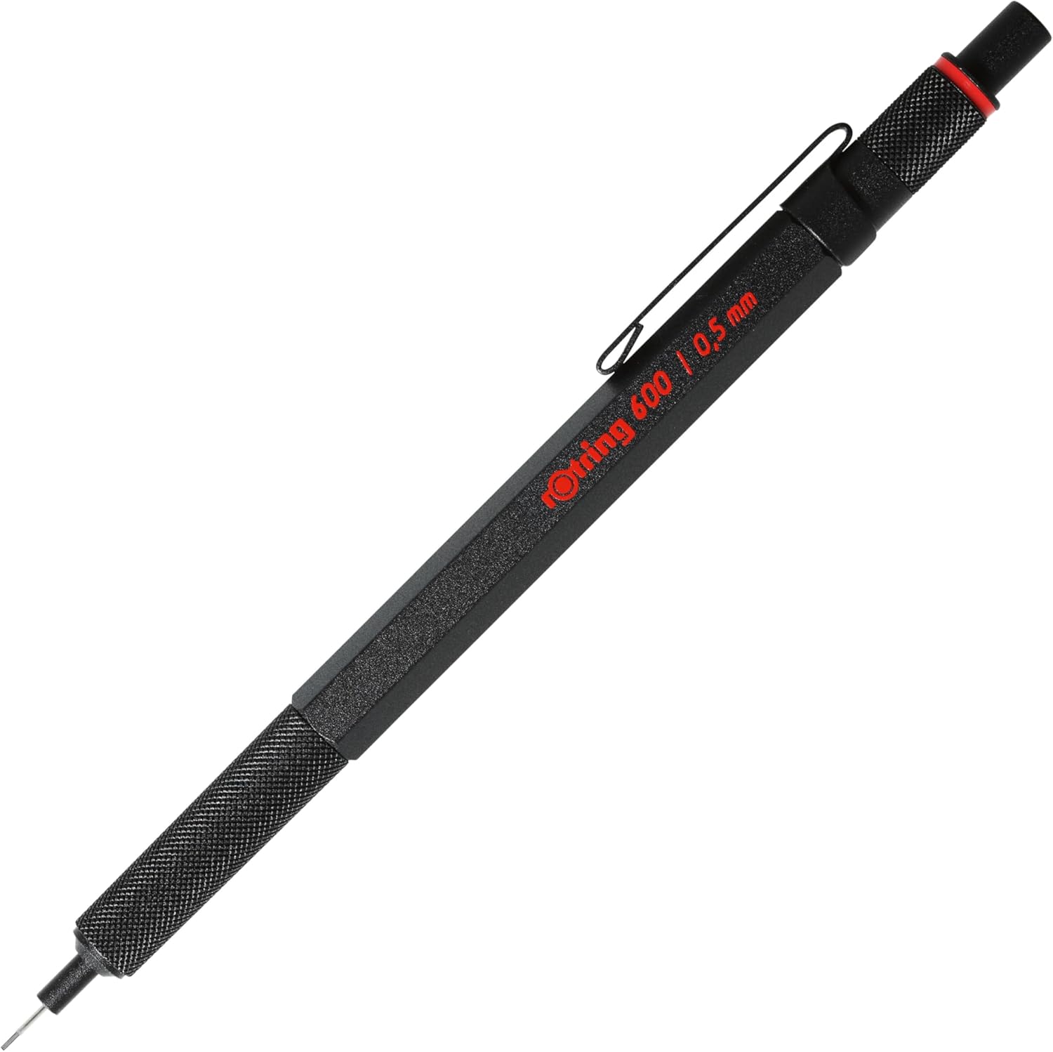 rOtring 600 1904443 Mechanical Pencil Keeps 0.5 mm Lines Clear Against a Ruler