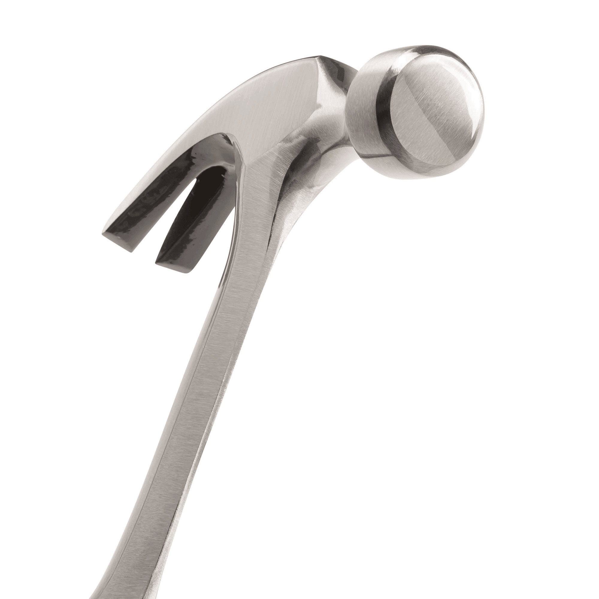 Close view of ESTWING E3-16C one-piece steel handle and blue molded grip