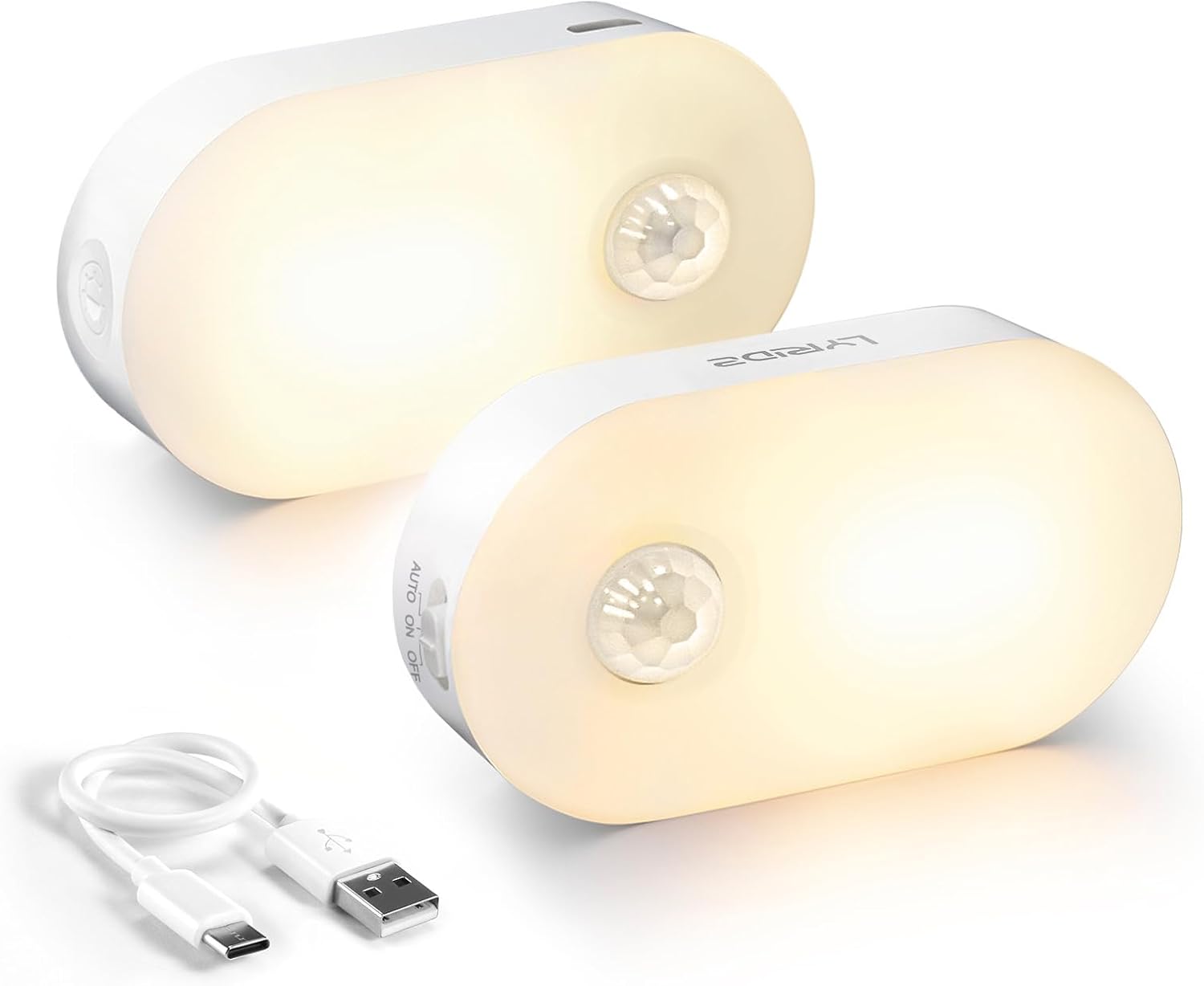Lyridz A5125 Night Lights 2-Pack: Motion-Triggered Glow