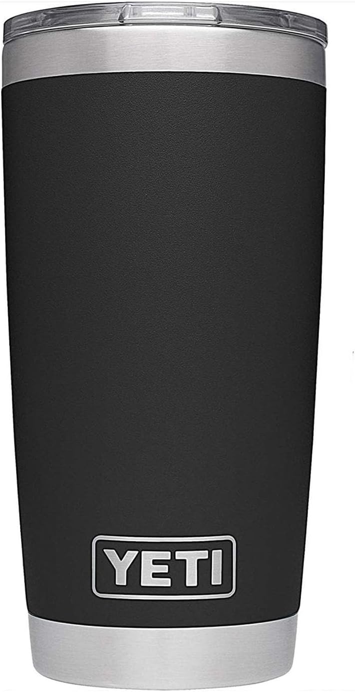 Black YETI Rambler 20 oz Tumbler with MagSlider Lid