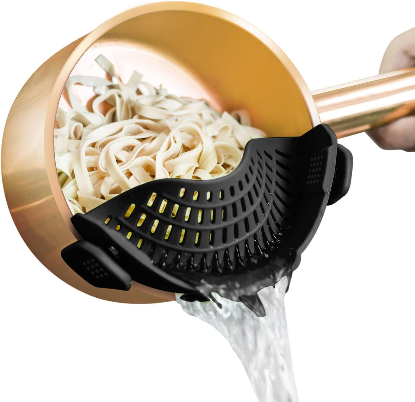 AUOON Clip-On Strainer: Drain Straight From the Pot