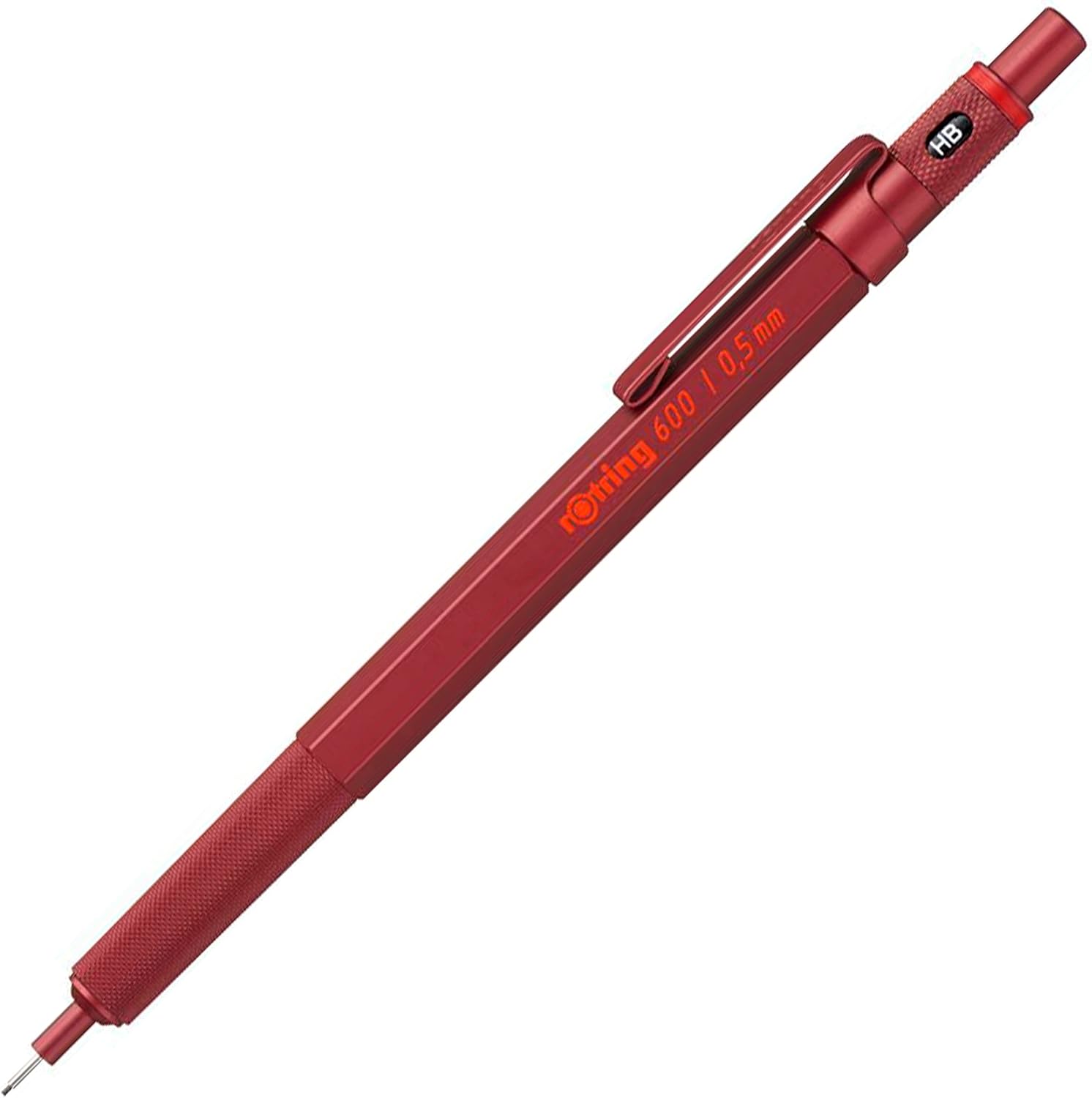 rOtring 600 Red 0.5 mm Pencil: A Desk Tool with a Fixed Sleeve