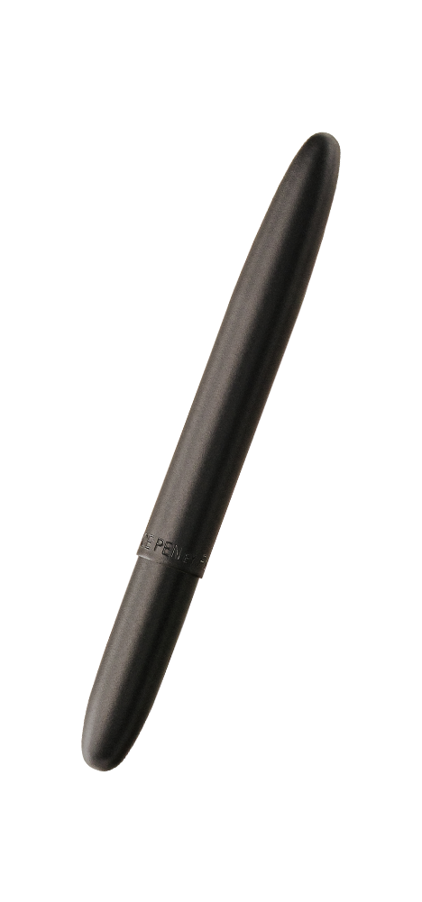 Closed matte-black Fisher Space Pen 400B Bullet pen without a pocket clip