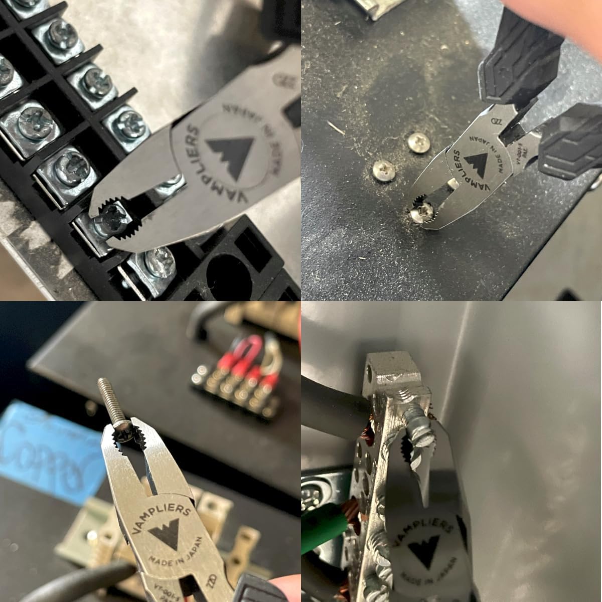 厂家展示 VT-001-5 夹持小型紧固件的应用图。