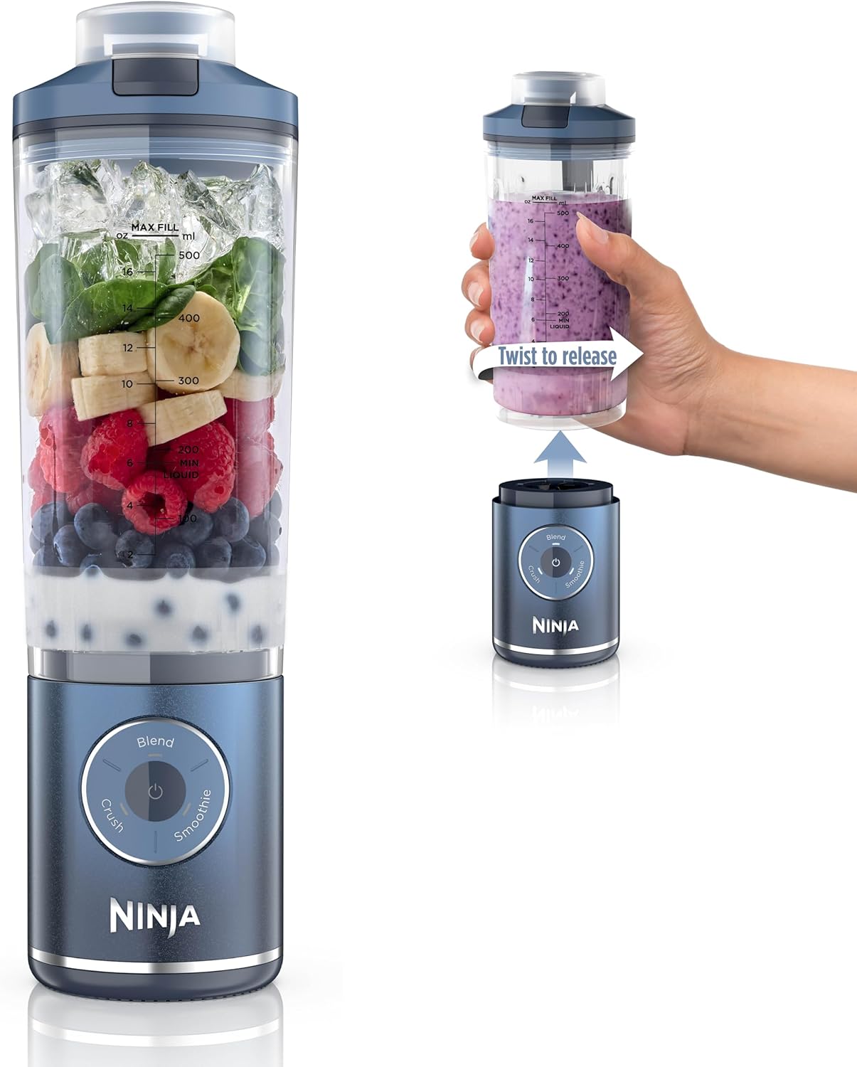 Ninja Blast Max BC251NV Blender: Detachable Cup