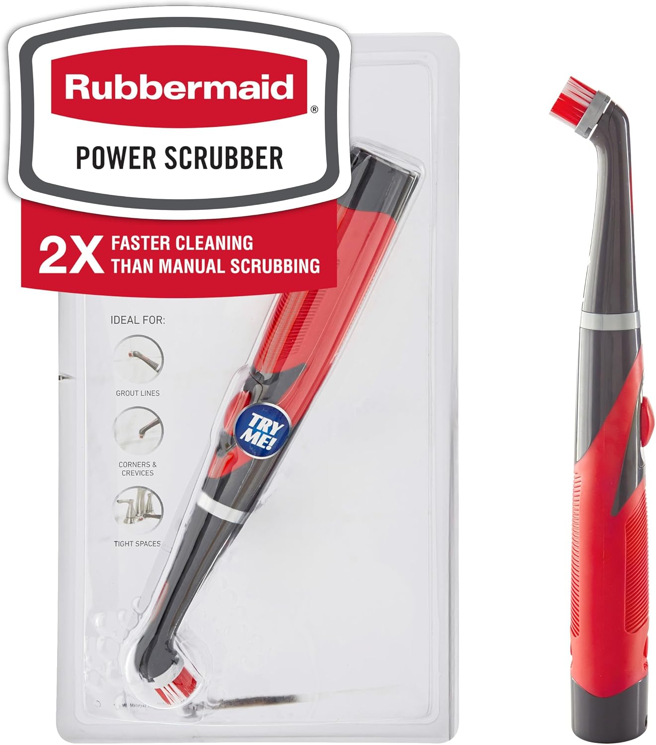 Rubbermaid Reveal Power Scrubber: Faster Grout Cleaning in Tight Spaces