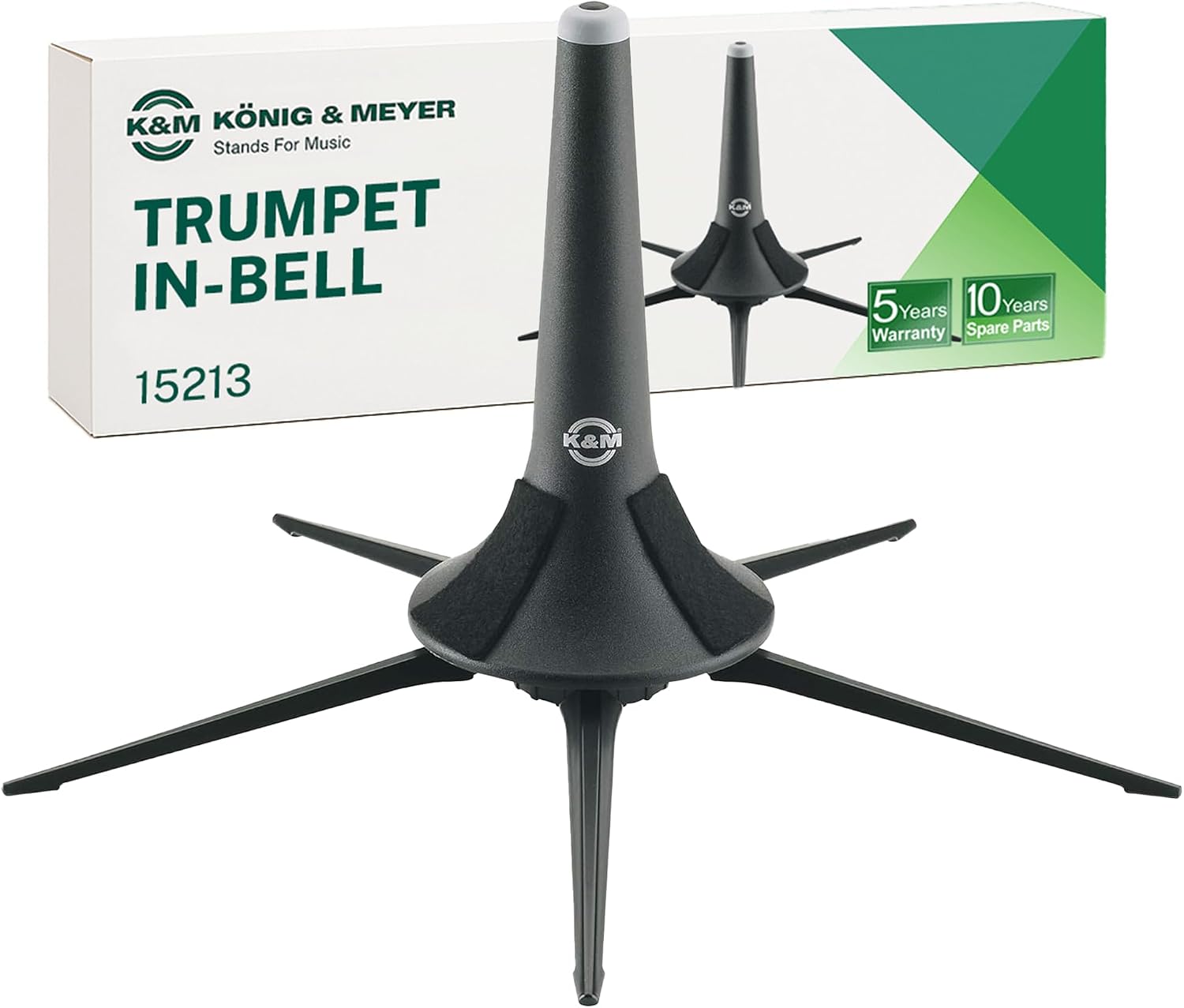 K&M 15213 Trumpet Stand: Five Legs, Then In-Bell Storage