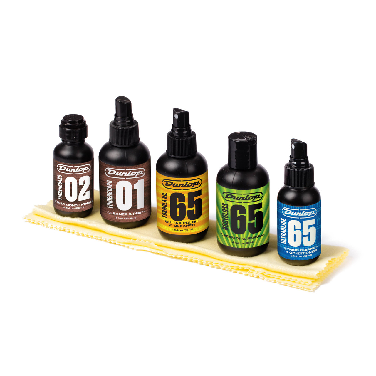 Dunlop System 65 Guitar Maintenance Kit: Match Each Bottle to Its Job