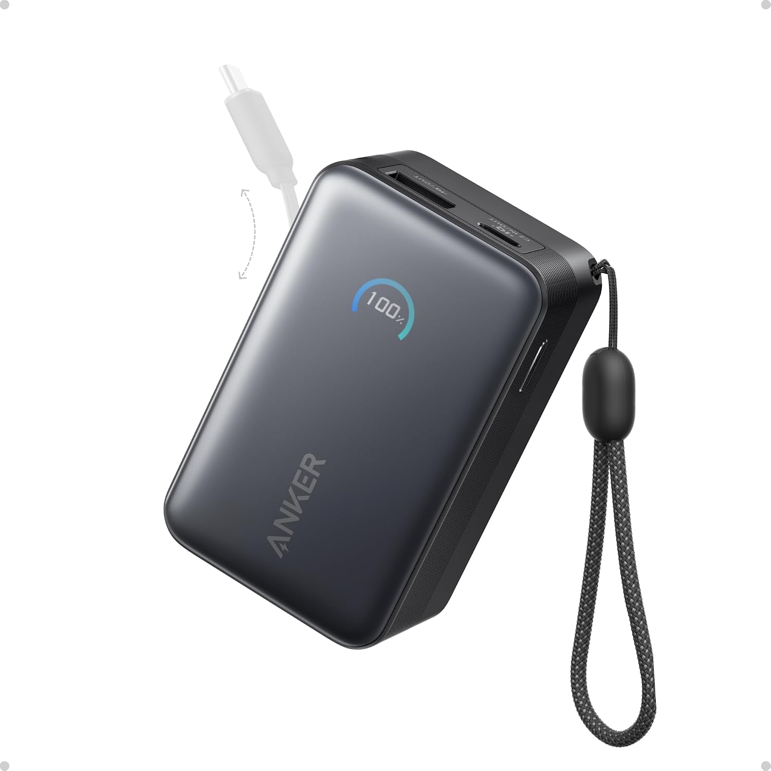 Anker Nano A1638: 45W Retractable-Cable Power Bank
