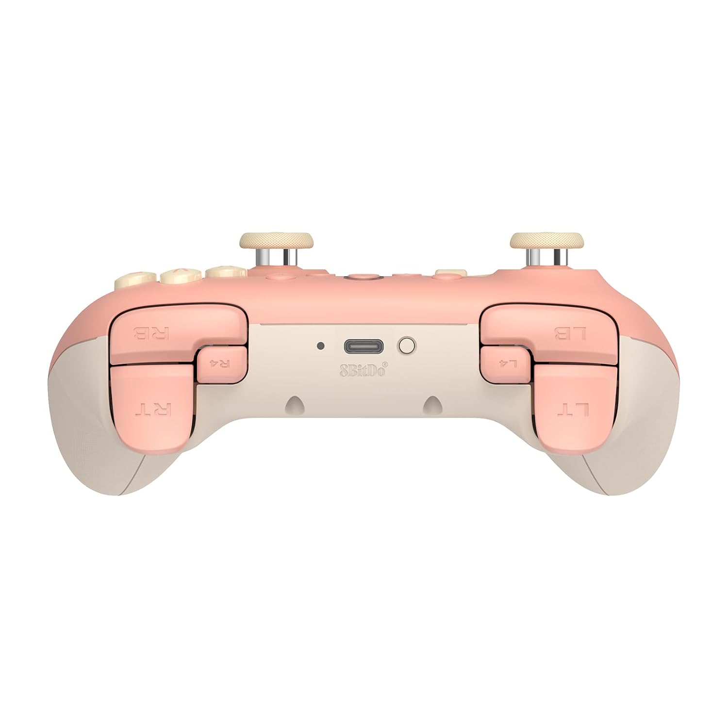 Top edge of the Peach Ultimate 2C showing L4 and R4 beside the main bumpers and triggers
