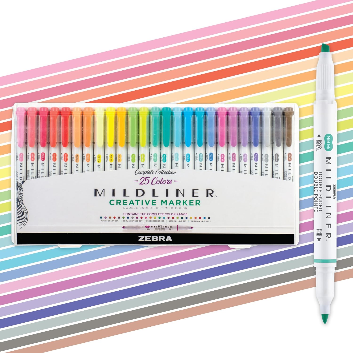 Zebra MILDLINER 25-Color Highlighters: Give Each Mark a Job