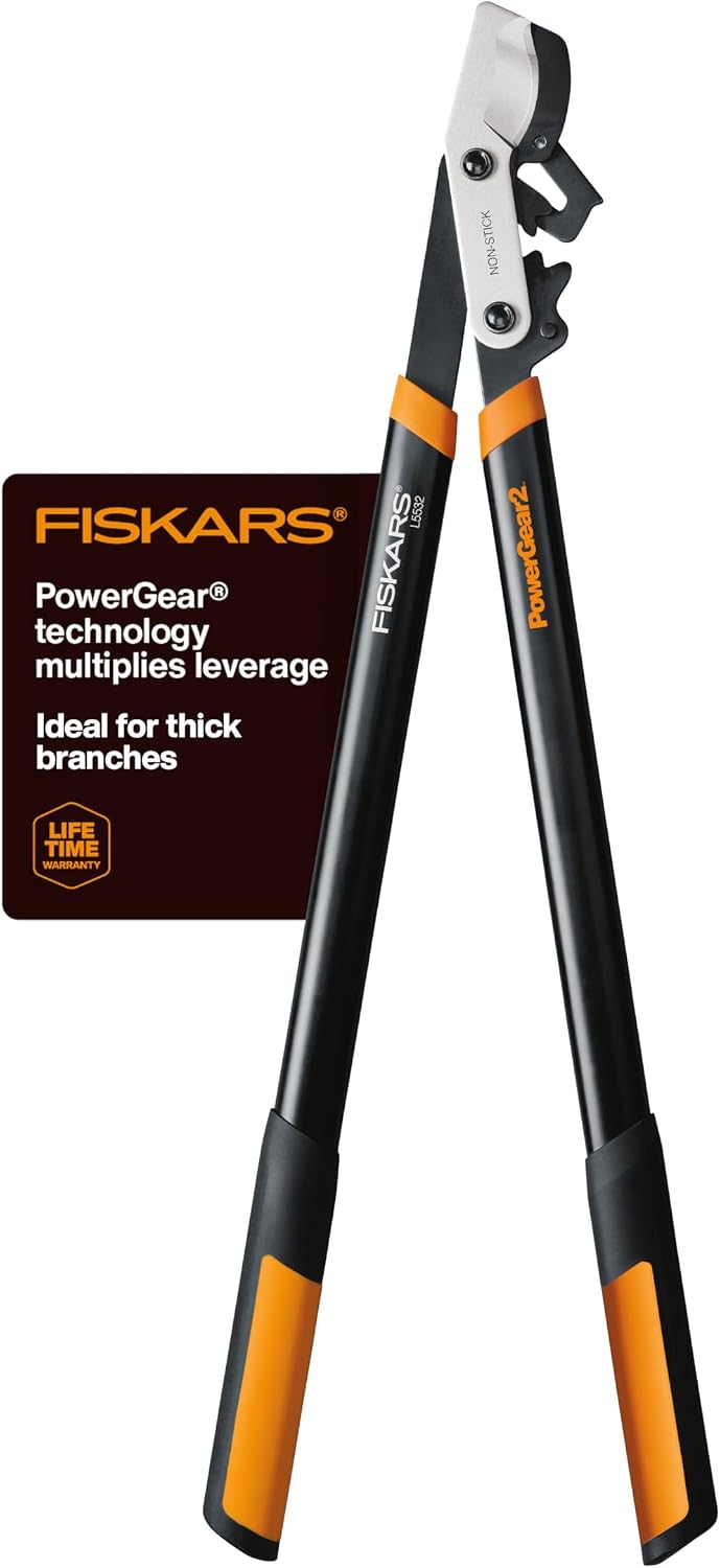 Fiskars PowerGear2 Bypass Lopper / model 394801-1003 / 32 Inch Black/Orange / B00QMWETPM