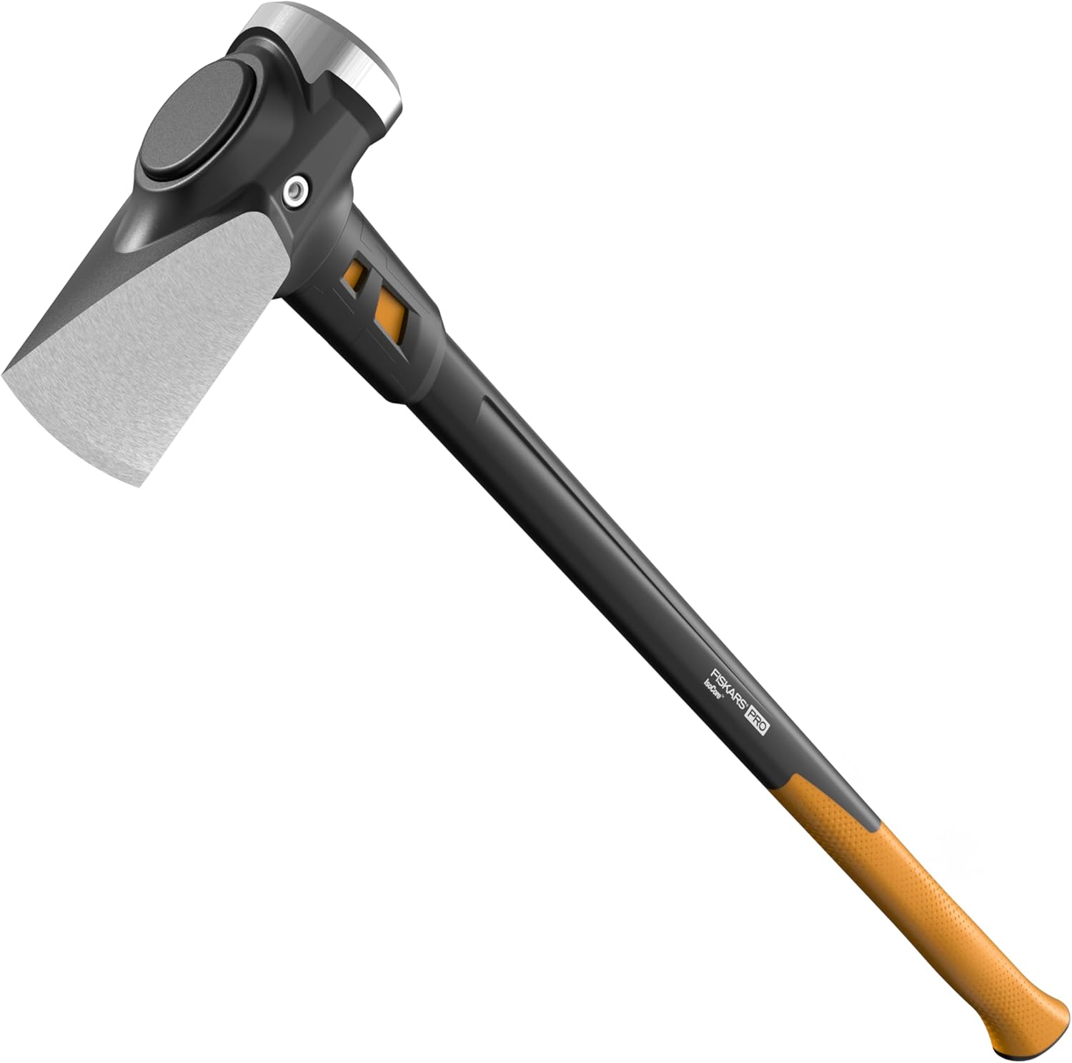 Fiskars Pro IsoCore 8 lb Maul Makes Stubborn Rounds Easier to Split