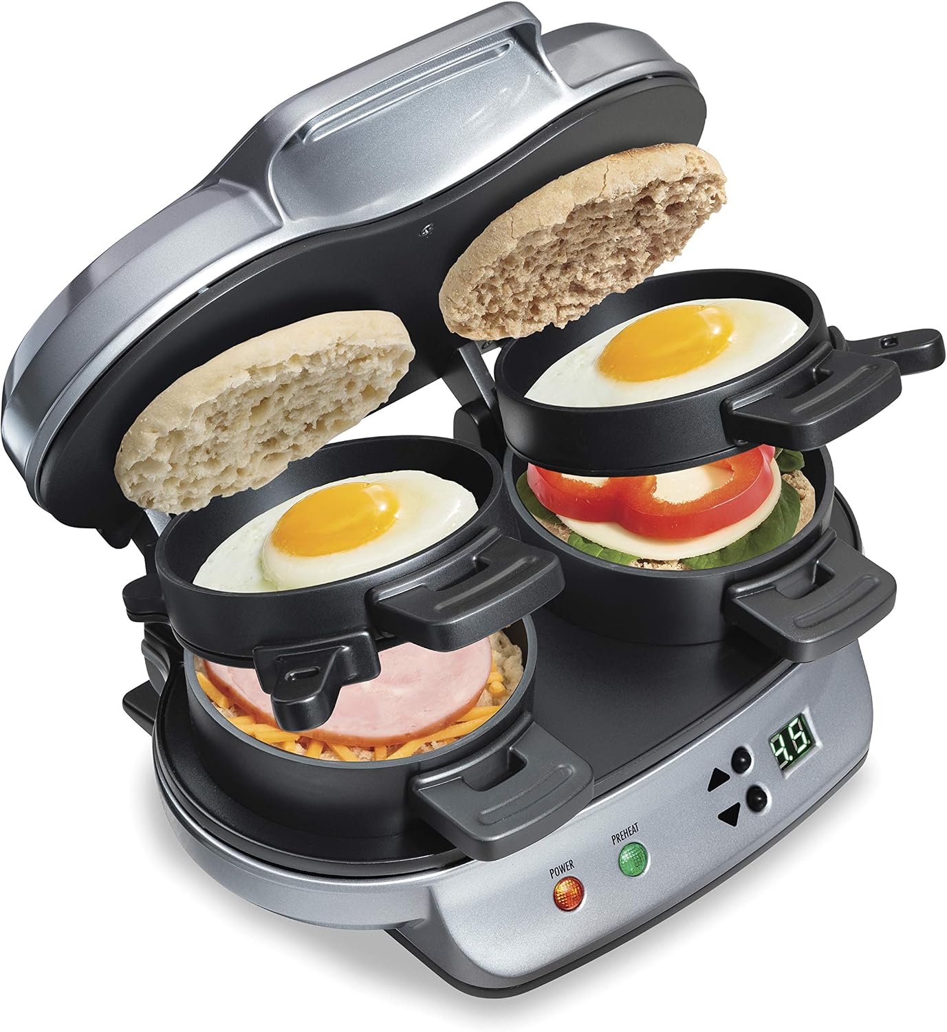 Hamilton Beach 25490A Sandwich Maker: Cook Two at Once