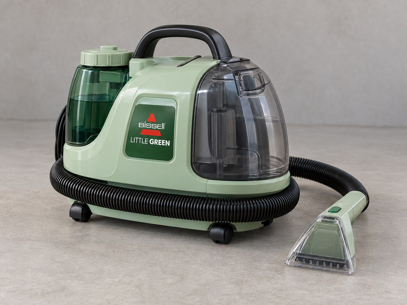 BISSELL Little Green 1400B: Spray, Scrub, Then Pull the Spill Back Out