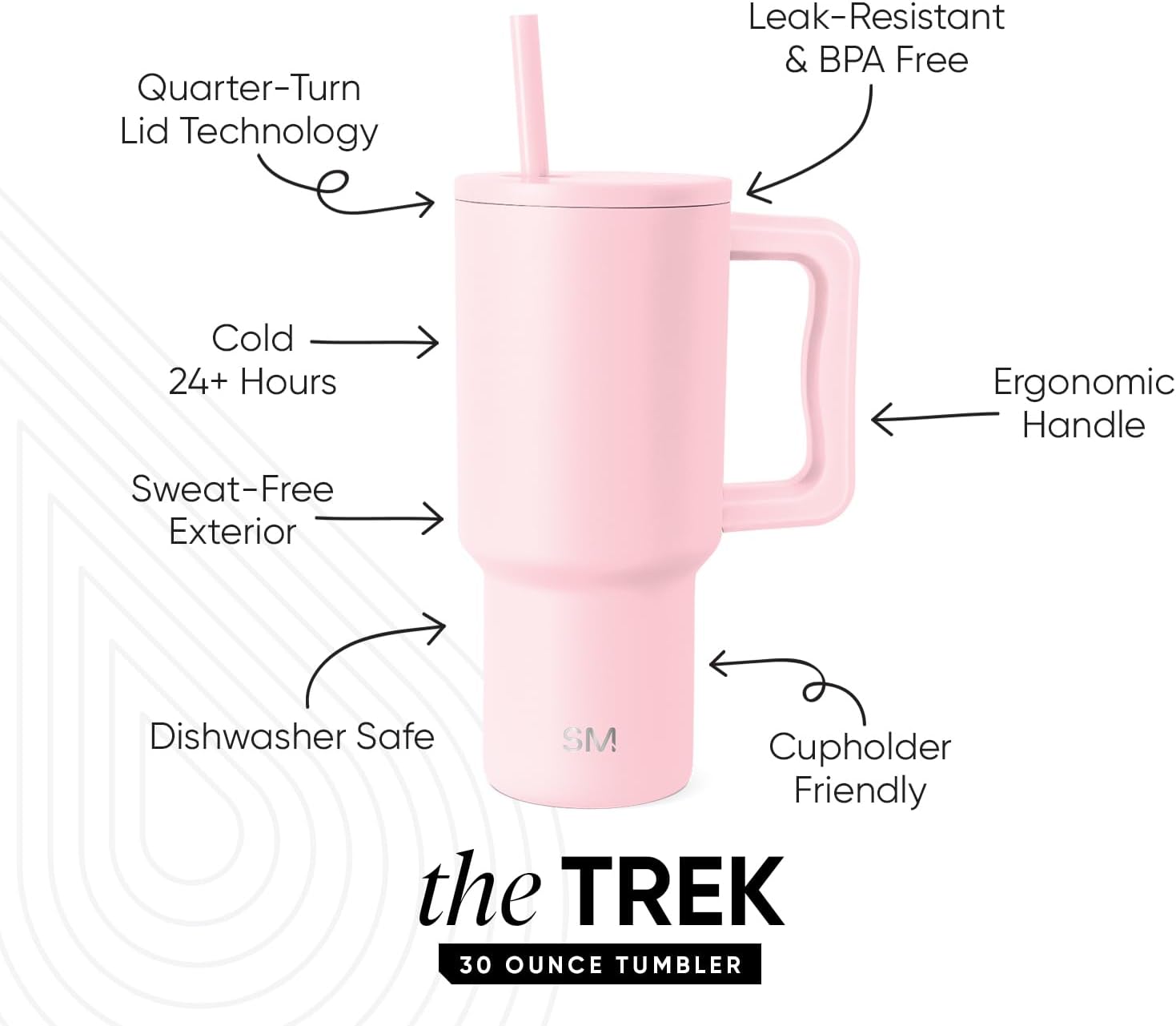 Second exact-product gallery view of Simple Modern Trek 30 oz Blush B0CHC5PDNZ