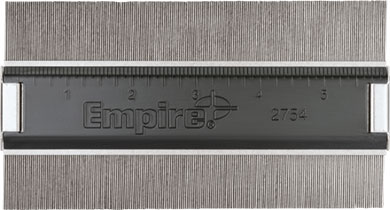 Empire 2754 不锈钢轮廓规，探针整齐排列在 6 英寸外壳内