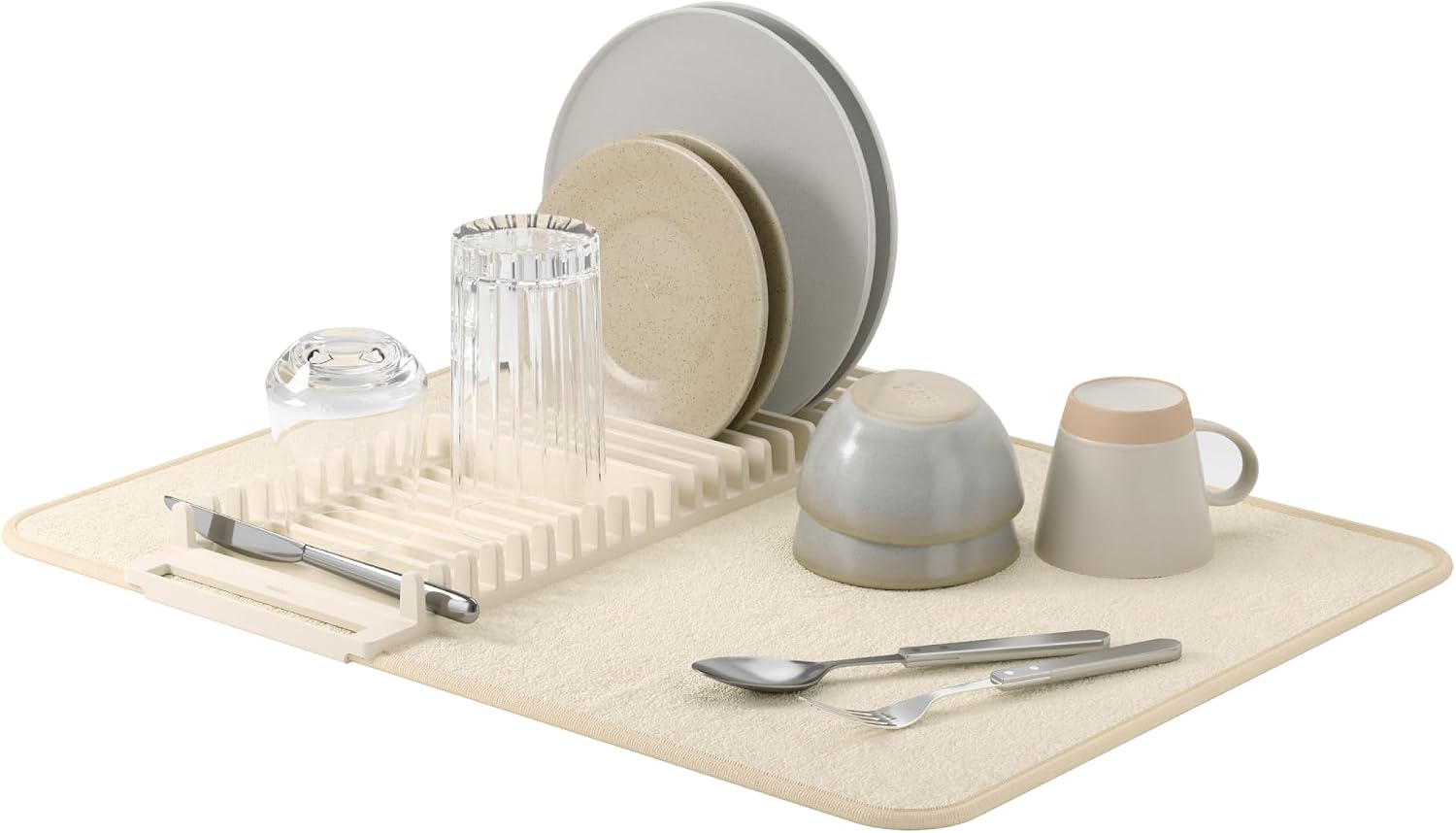 Umbra UDry Dish Rack and Mat: Move the Rack, Fold the Mat