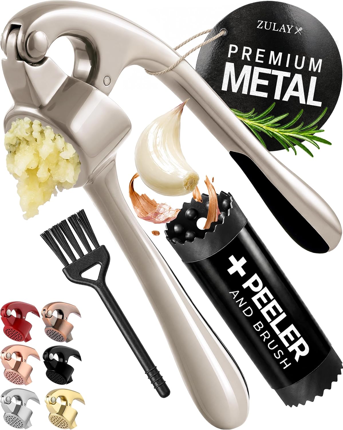 Zulay Premium Garlic Press vs Joseph Joseph Helix 20102: One-Hand Squeeze or Two-Hand Twist