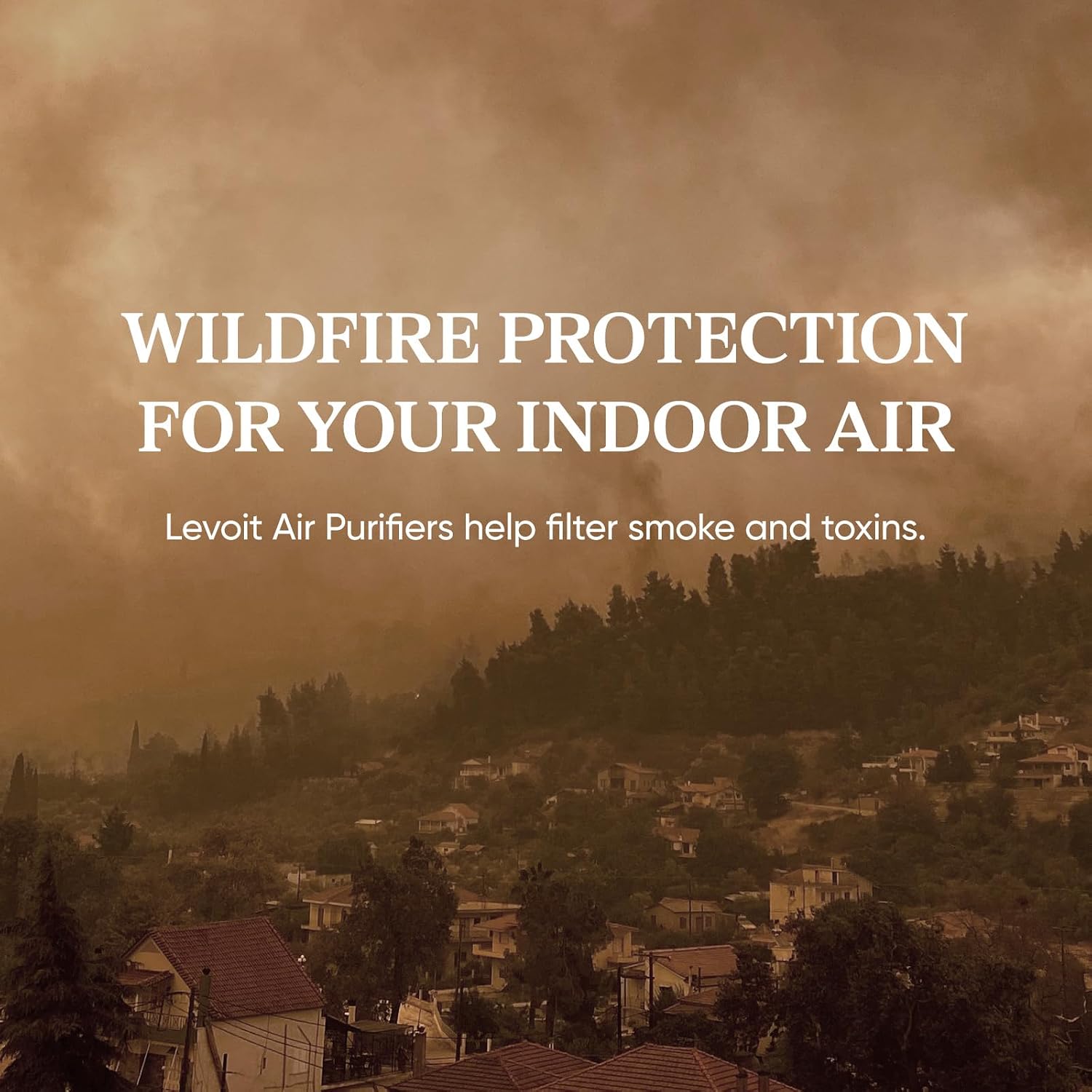 Back view of white LEVOIT Core 200S-P smart air purifier, exact B08FJ678YK gallery image