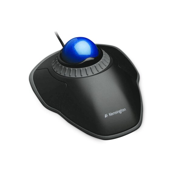 Kensington Orbit K72337US trackball in an angled three-quarter view