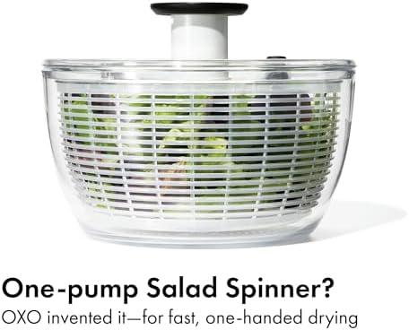Second current Amazon gallery view of the White/Large OXO Good Grips Salad Spinner