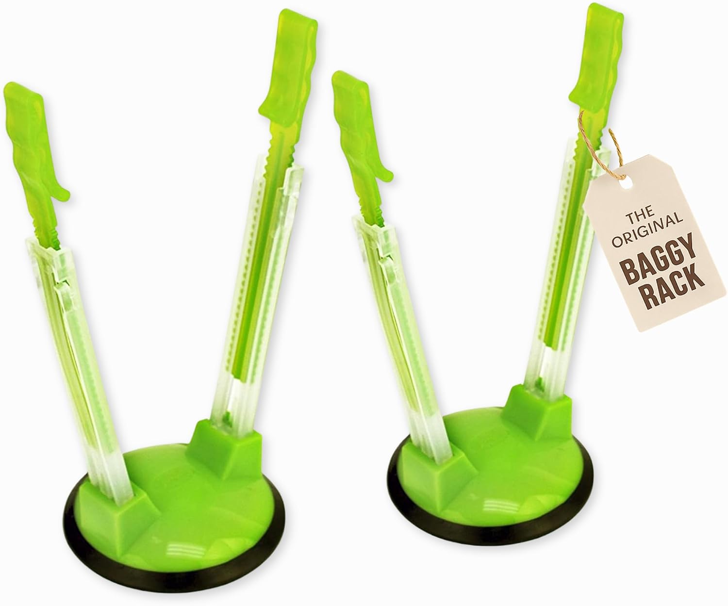 Jokari Adjustable Baggy Rack Stand — Green / 2-Pack / model 169306P2 / ASIN B0049NQEKO