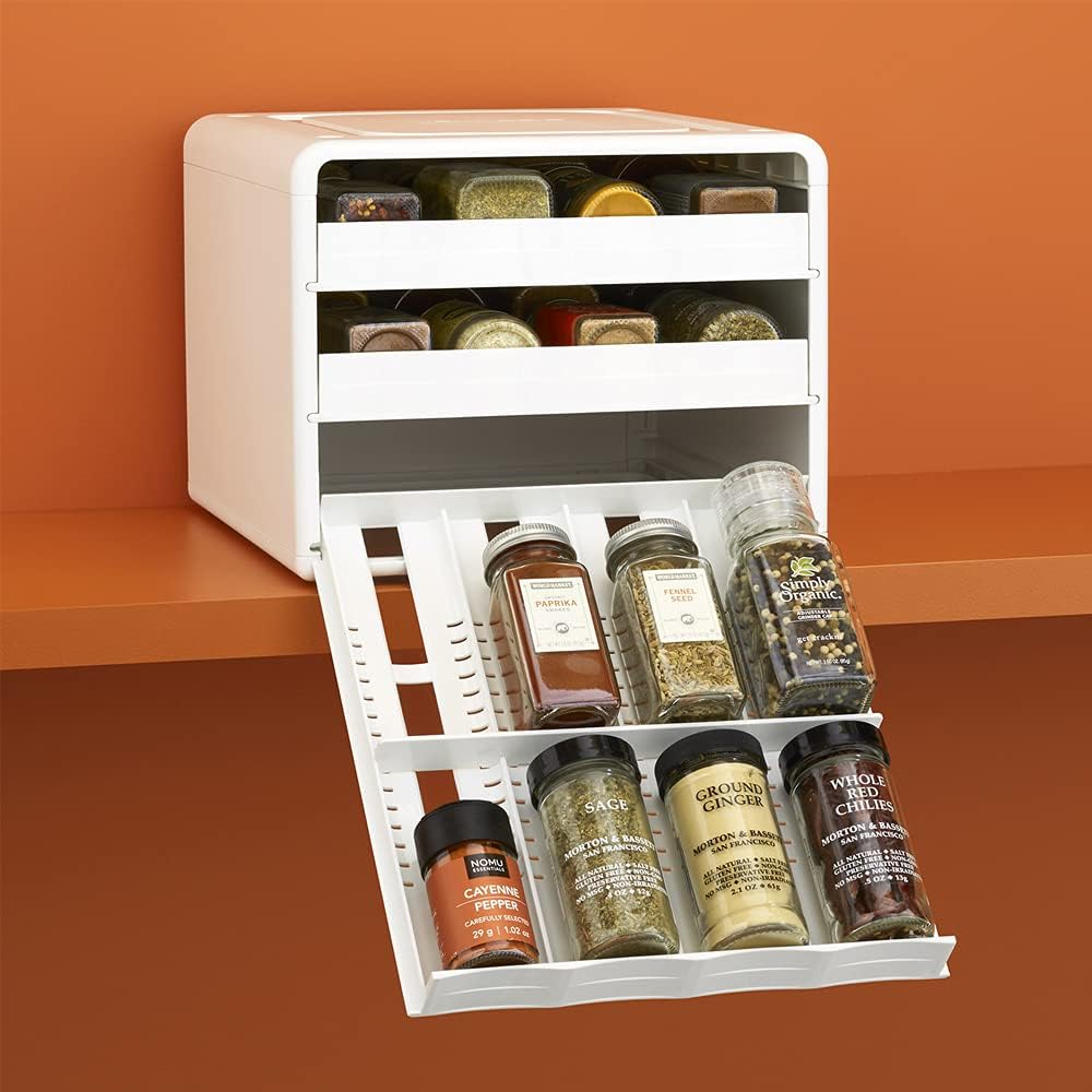 YouCopia SpiceStack 50166 Spice Rack with Pull-Down Drawers