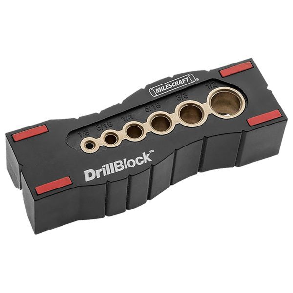 Milescraft 1312 DrillBlock: Six Hardened Bushings for Straighter Hand-Drilled Holes