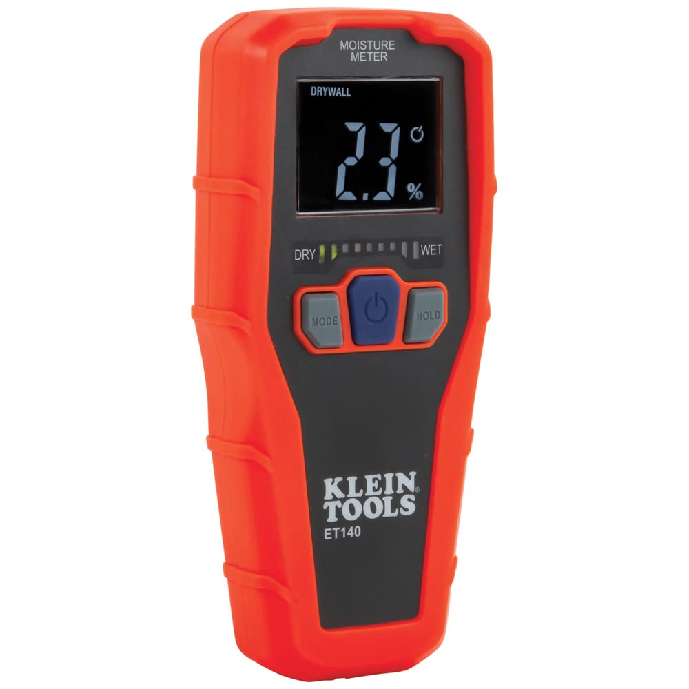 Klein ET140 Pinless Moisture Meter: Read the Material Mode First