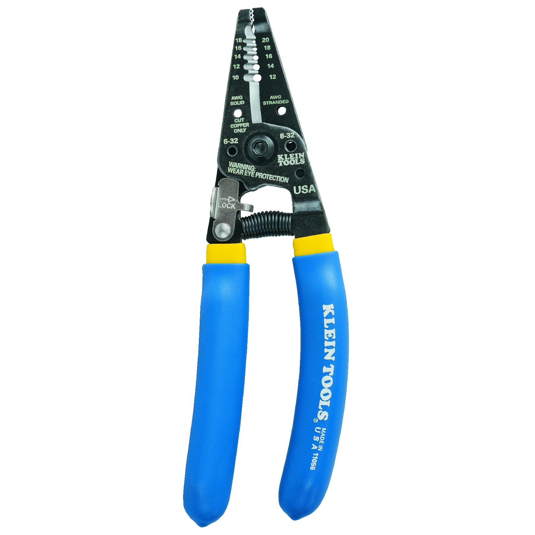 Klein Tools 11055 Wire Stripper/Cutter: Spring-Loaded Copper Prep