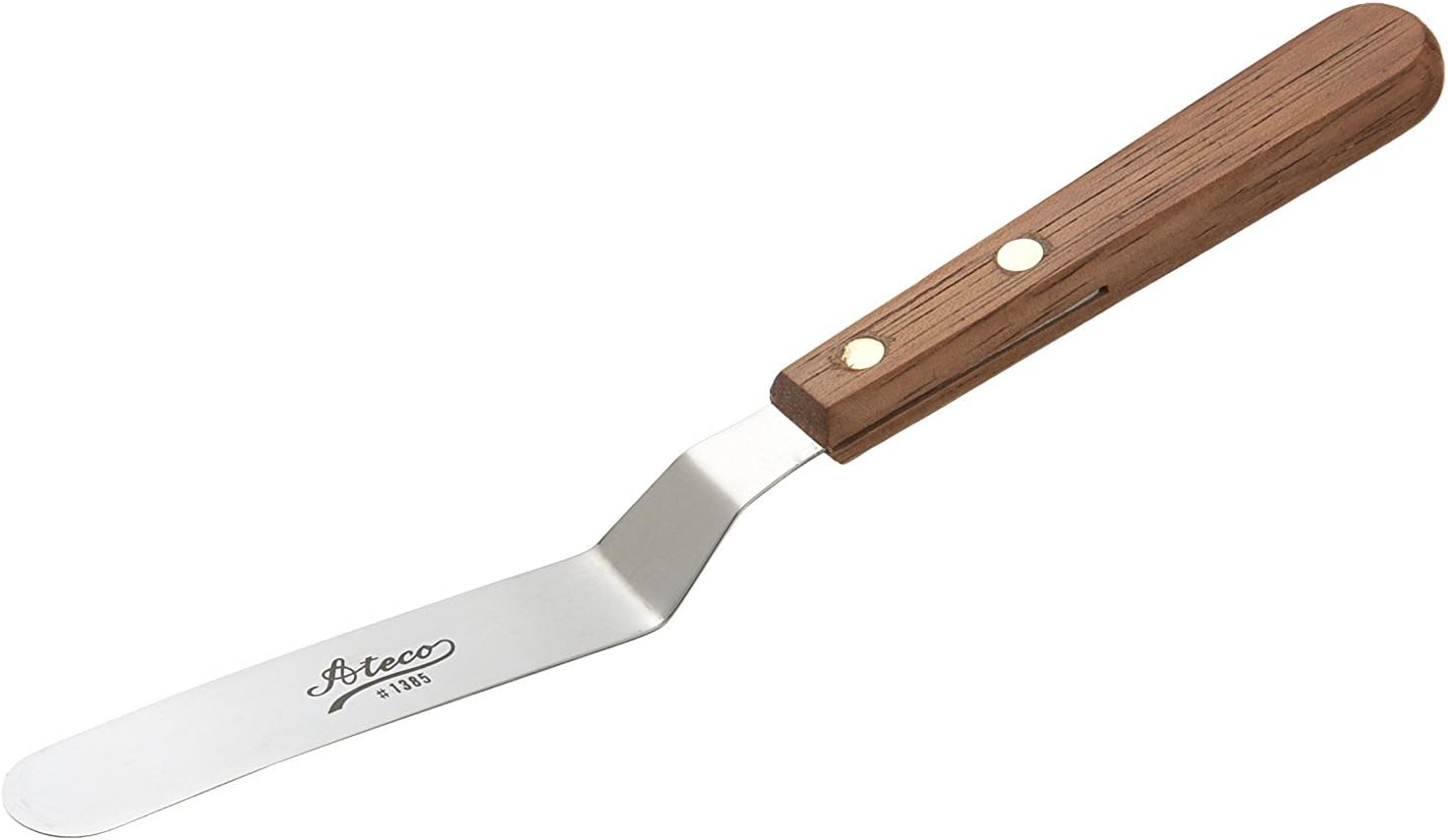 Ateco 1385 Small Offset Spatula Keeps Hands Clear on Frosting and Pan Edges