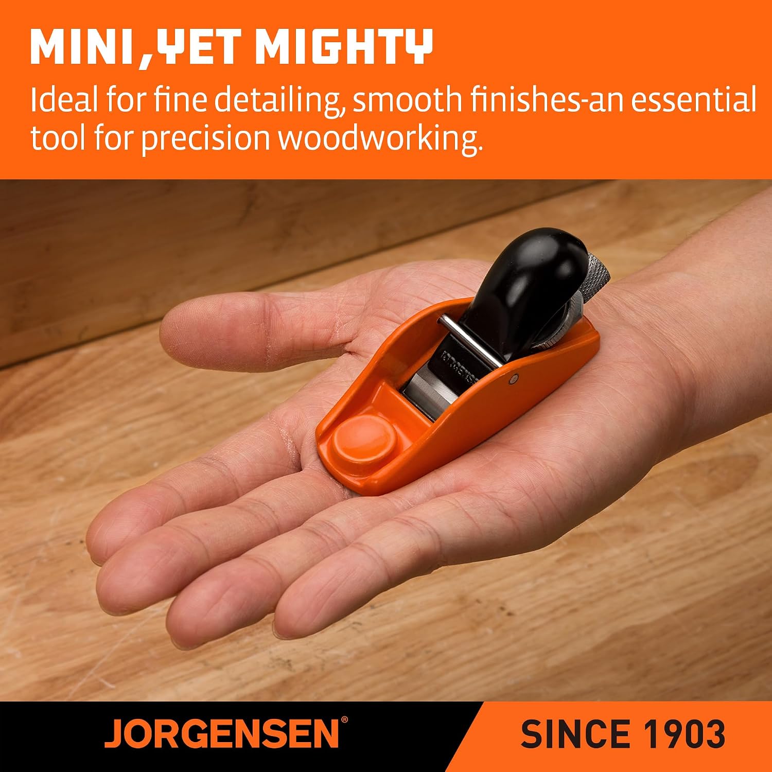Jorgensen 70700 Mini Block Plane for Small Woodwork