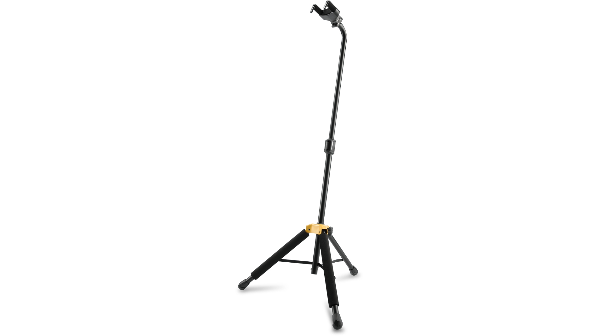 Alternate manufacturer-supplied view of Hercules GS414BPLUS showing spread padded legs, foot pads and height-adjustable upright